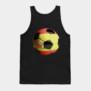 Spain Soccer Ball Tank Top